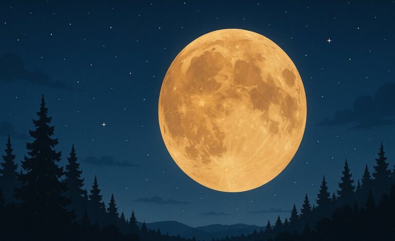 descubre cuándo llega la Superluna, la luna llena de este mes