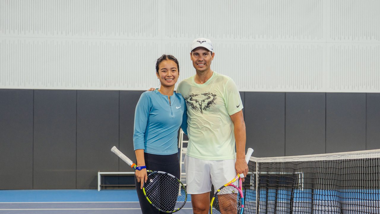 Nadal vuelve a una pista de tenis un año después de su retirada: «Una gran sensación volver…»