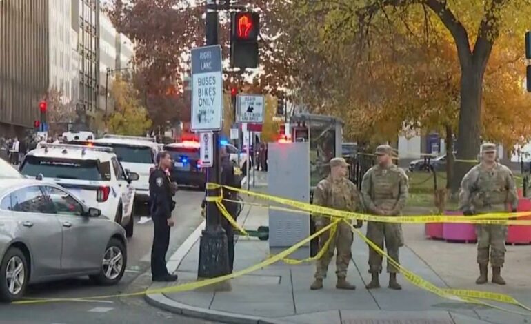 Mueren los dos soldados de la Guardia Nacional atacados en un tiroteo cerca de la Casa Blanca