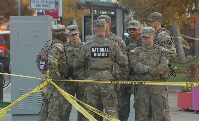 Disparan a al menos dos soldados de la Guardia Nacional en las inmediaciones de la Casa Blanca
