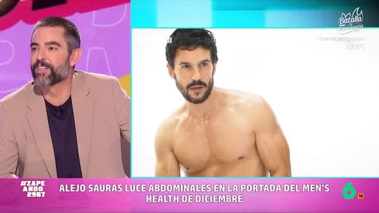 Alejo Sauras protagoniza la portada de diciembre de 'Men's Health', donde presume de abdominales. "¿Pero qué estás haciendo, Alejo?"pregunta Dani Mateo en este vídeo de Zapeando.