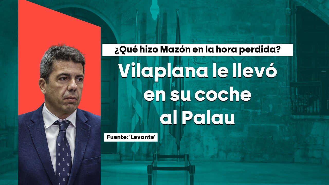 Vilaplana acompañó con su coche a Mazón hasta las proximidades del Palau el día de la DANA una hora después de salir de ‘El Ventorro’