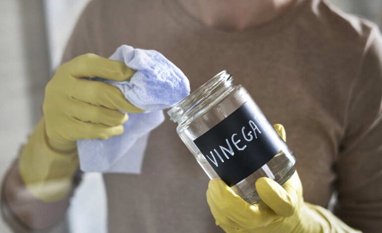 El vinagre tienes que diluirlo en más o menos agua según lo que vayas a limpiar