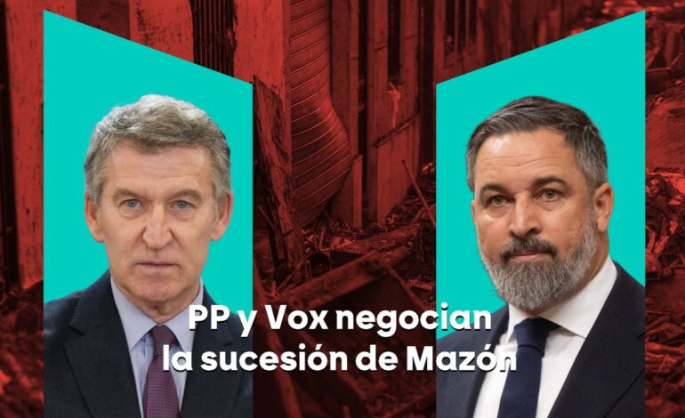 Vox marca las negociaciones para el relevo de Mazón a un PP al que emplaza a decidir ya un nuevo candidato