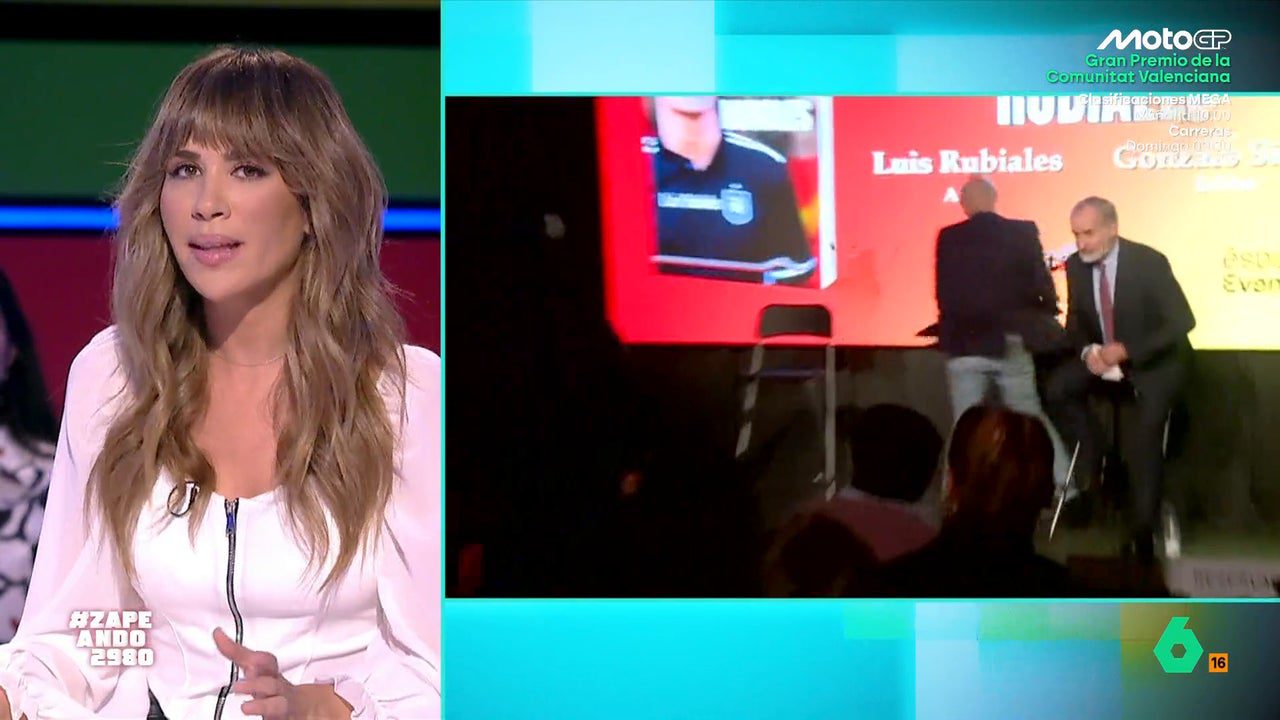 María Gómez reacciona a los huevazos que recibió Luis Rubiales: «Qué reflejos, es Sandokan»