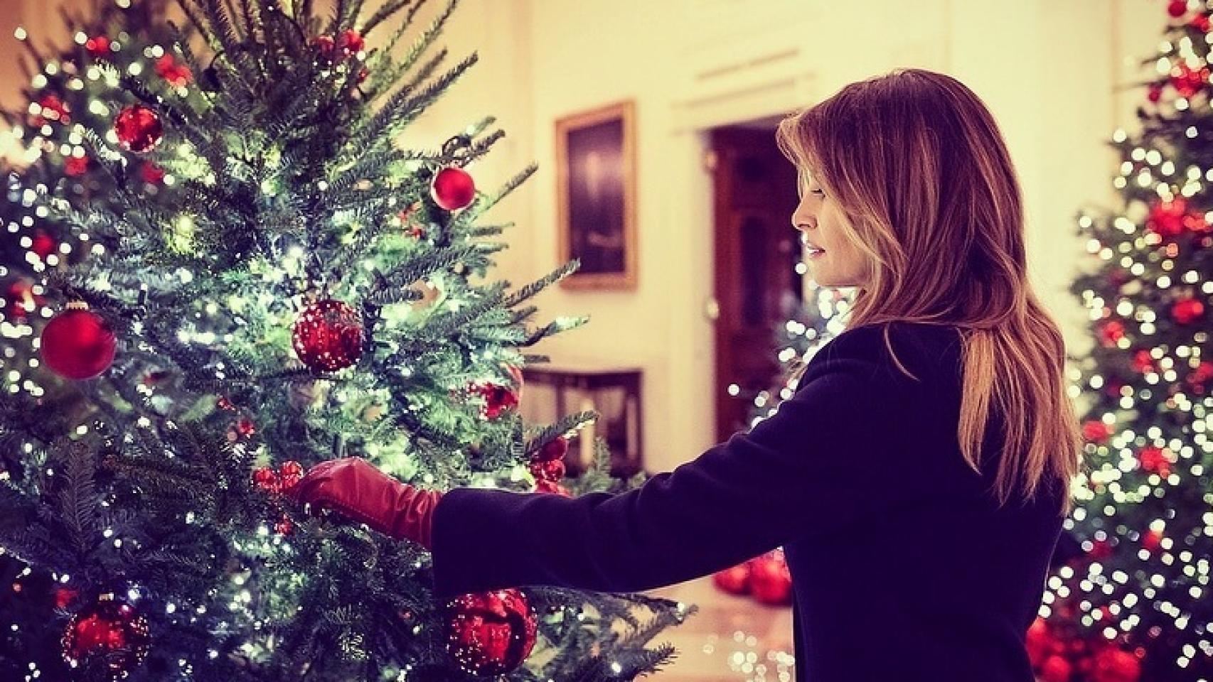 la Casa Blanca se engalana por Navidad