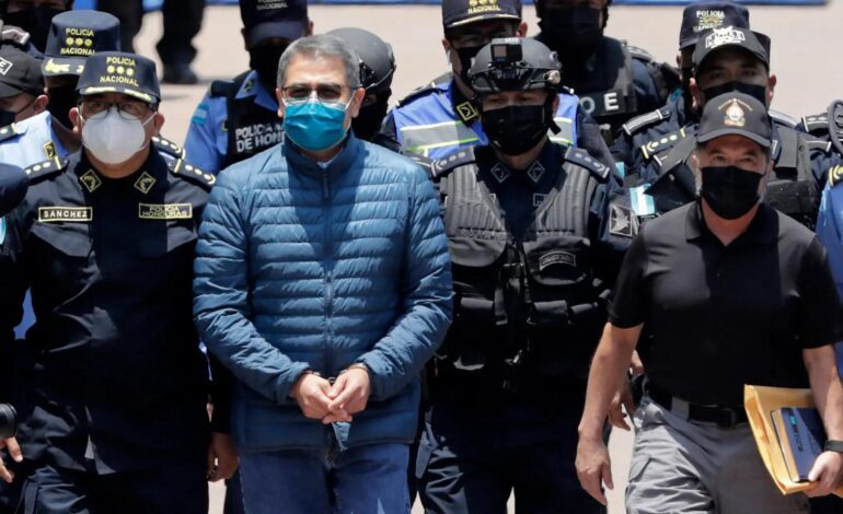 El expresidente hondureño, condenando por narcotráfico, puesto en libertad tras el indulto de Donald Trump