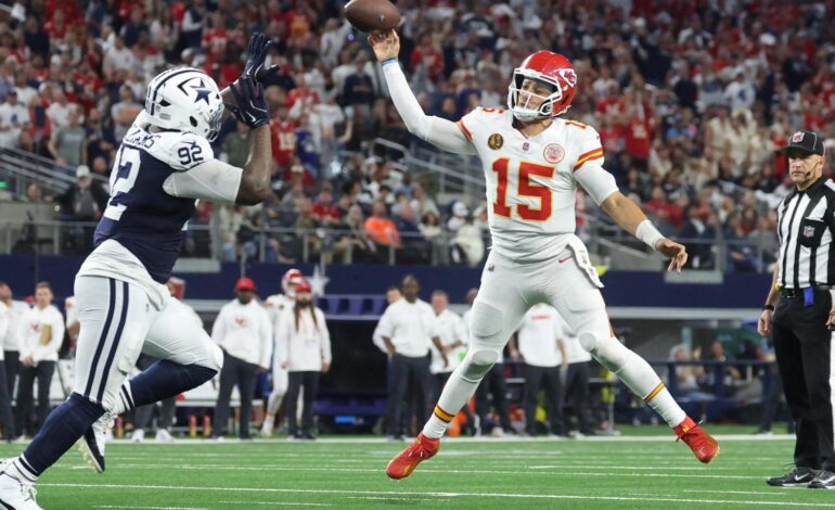 Patrick Mahomes y los Kansas City Chiefs están sin pulso