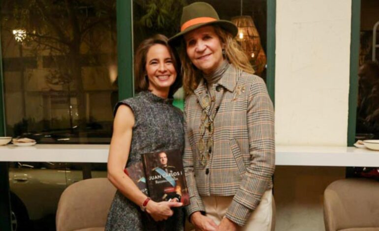 Laurence, la biógrafa de Juan Carlos I, presenta las memorias del Emérito en España arropada por la infanta Elena: los detalles