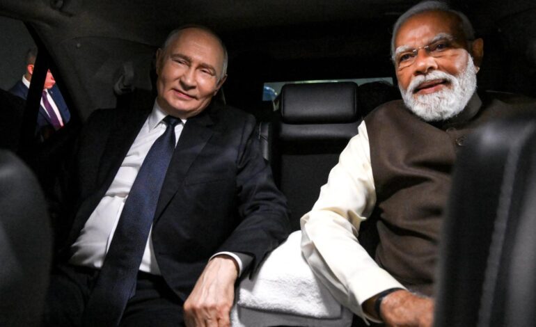 Putin busca distanciar a la India de Modi de Occidente y reforzar su potencial militar en Ucrania