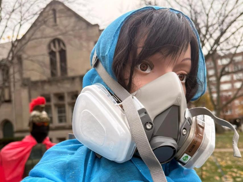 Detalle del Belén de Chicago.