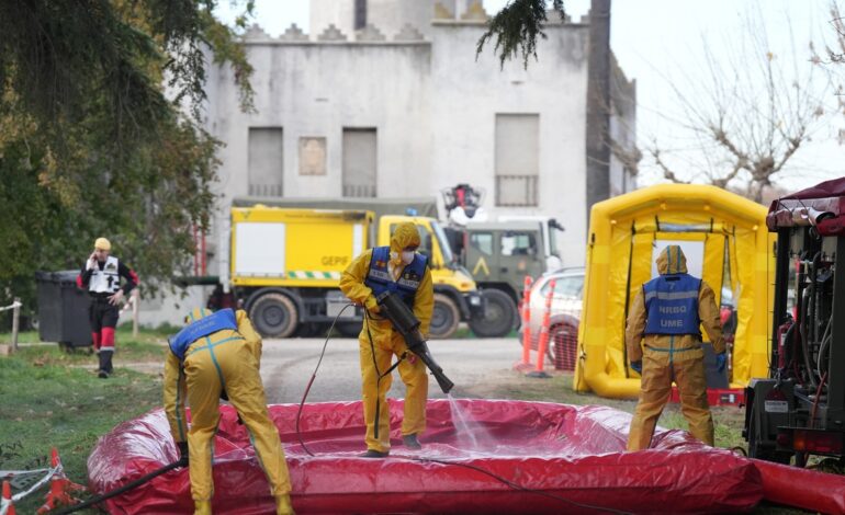 desinfección, drones y traslado de cadáveres