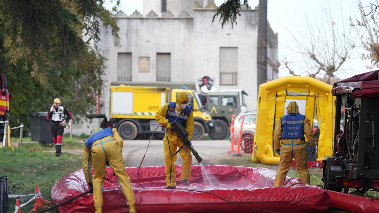 desinfección, drones y traslado de cadáveres