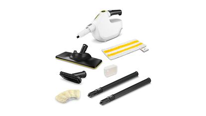 aspiradoras de vapor sobre fondo blanco.