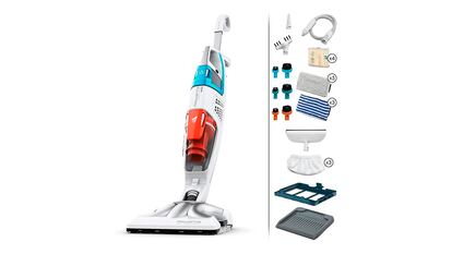 aspiradoras de vapor sobre fondo blanco.