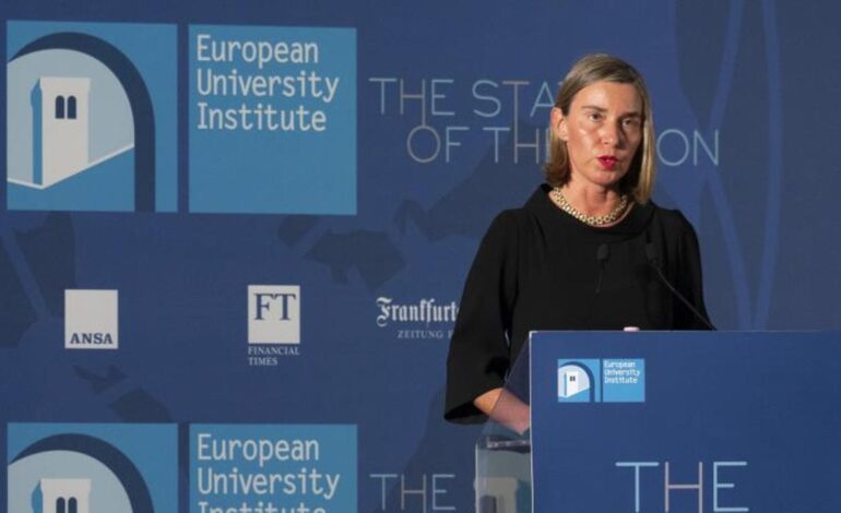 La ex alta representante exterior de la UE Federica Mogherini, imputada por corrupción por un caso de fraude en los fondos europeos