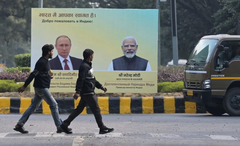 Putin llega a la India con más petróleo y armamento para Modi, aliado clave de Moscú para su maquinaria de guerra