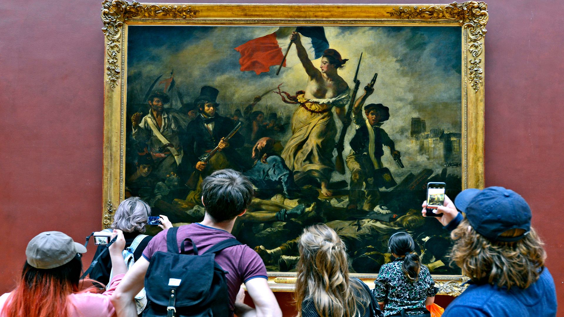 La libertad guiando al pueblo, Delacroix, Museo del Louvre, París