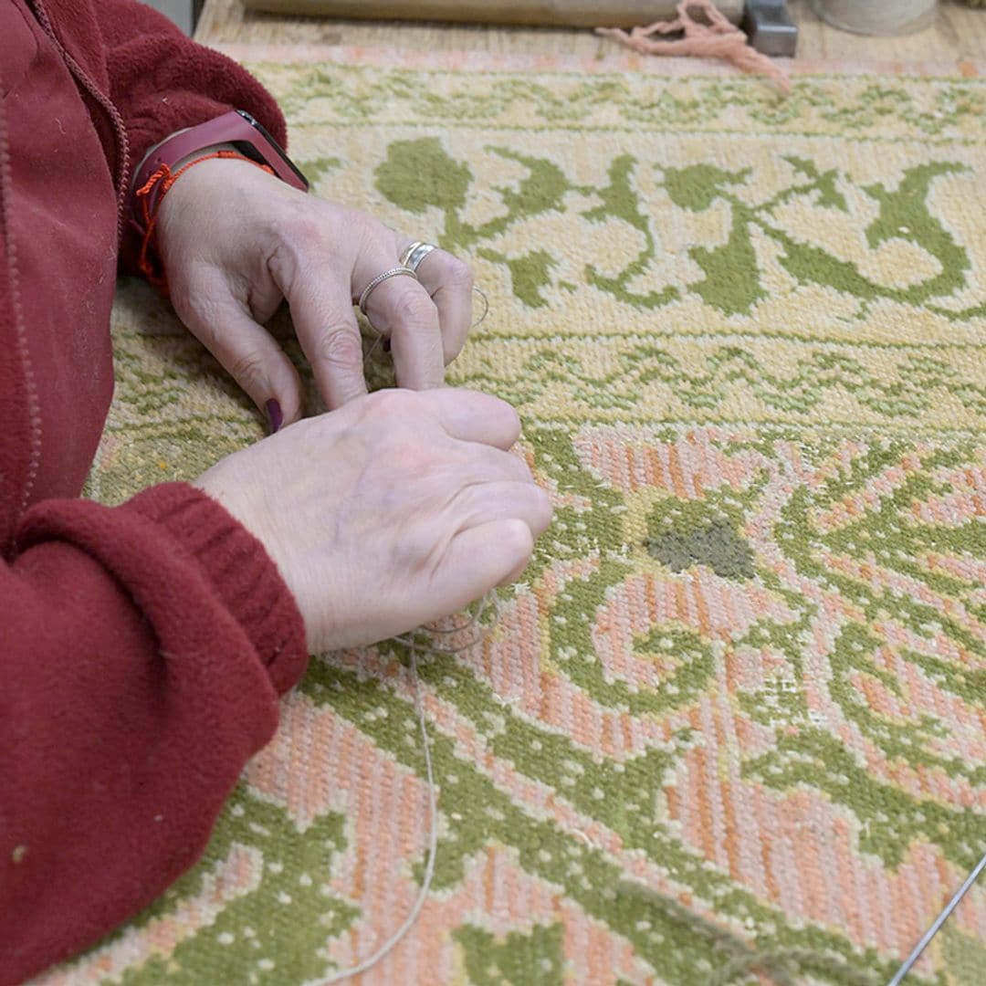 Detalle de la Real Fábrica de Tapices de Madrid