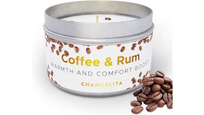 Los mejores regalos para los amantes del café, velas aromáticas de café.
