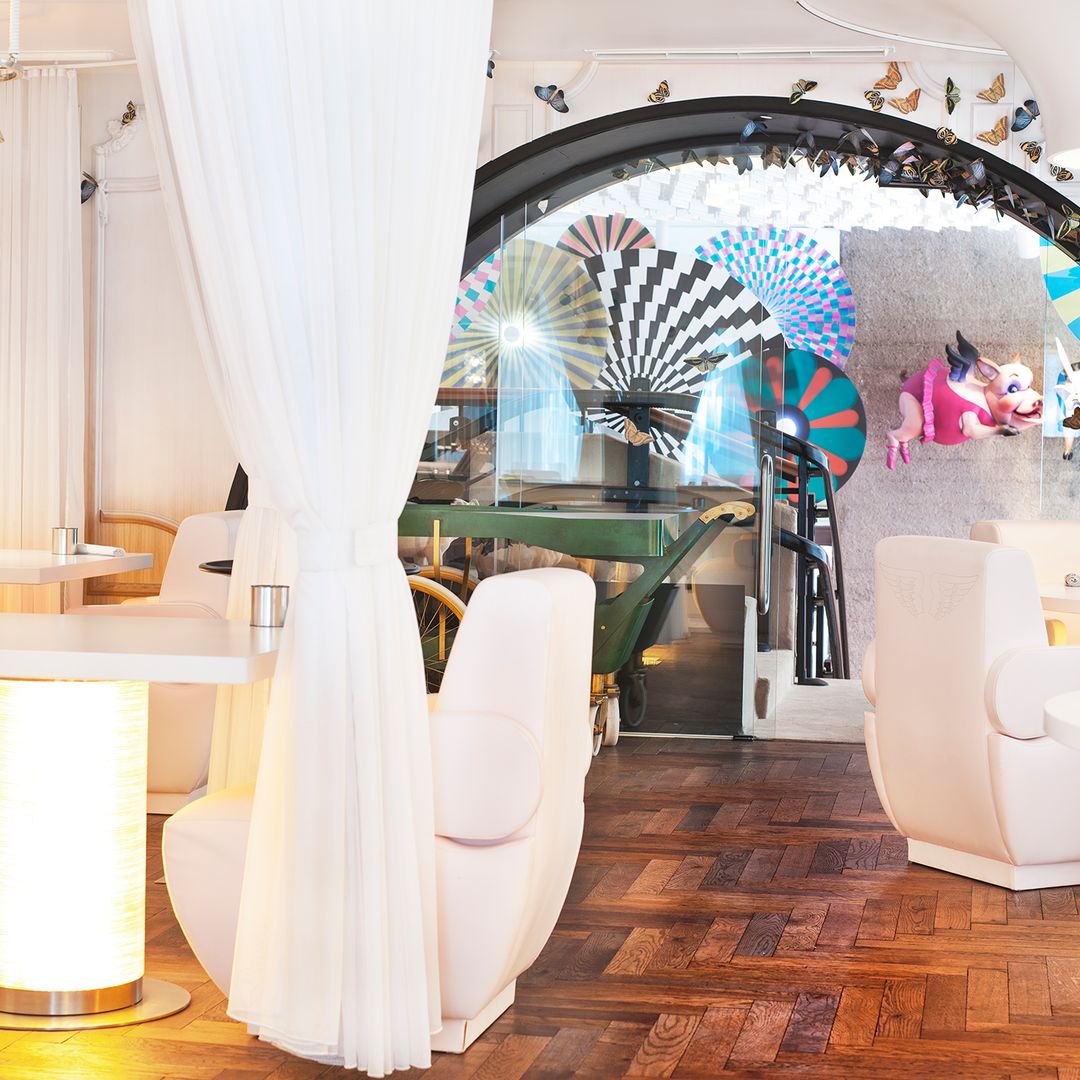 Interior del restaurante Diverxo de David Muñoz, en el edificio NH Eurobuilding de Madrid