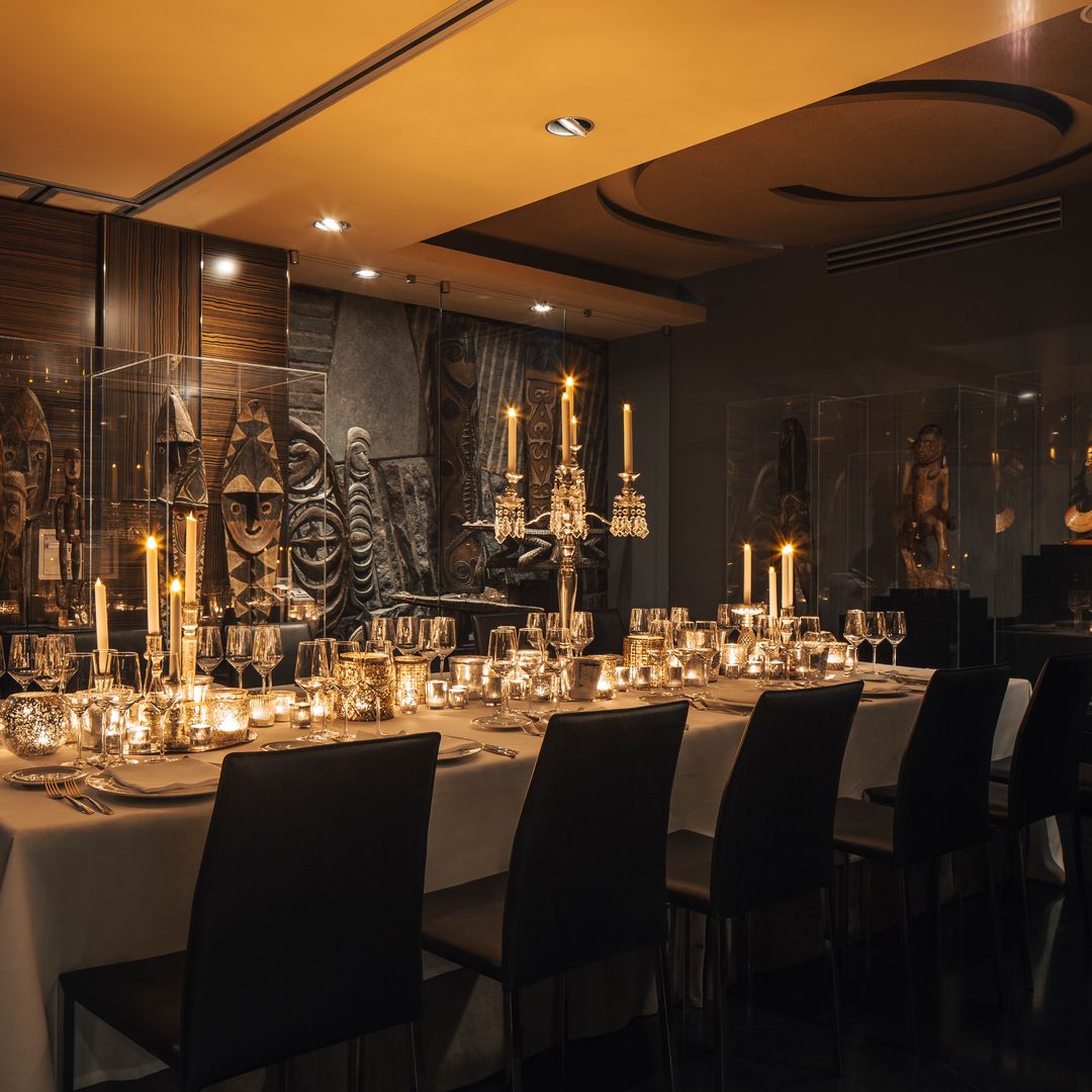 Mesa navideña en el Hotel Urban de Madrid