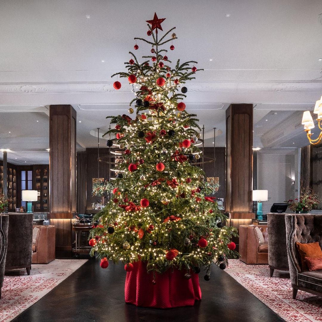 Decoración navideña en el Gran Hotel Inglés de Madrid