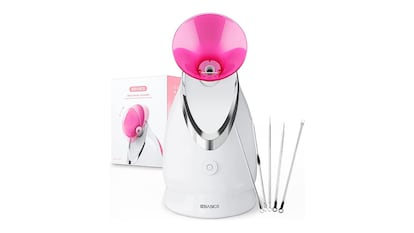 vaporizador de cara sobre fondo blanco