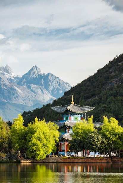 La montaña del Dragón de Jade en Lijiang.