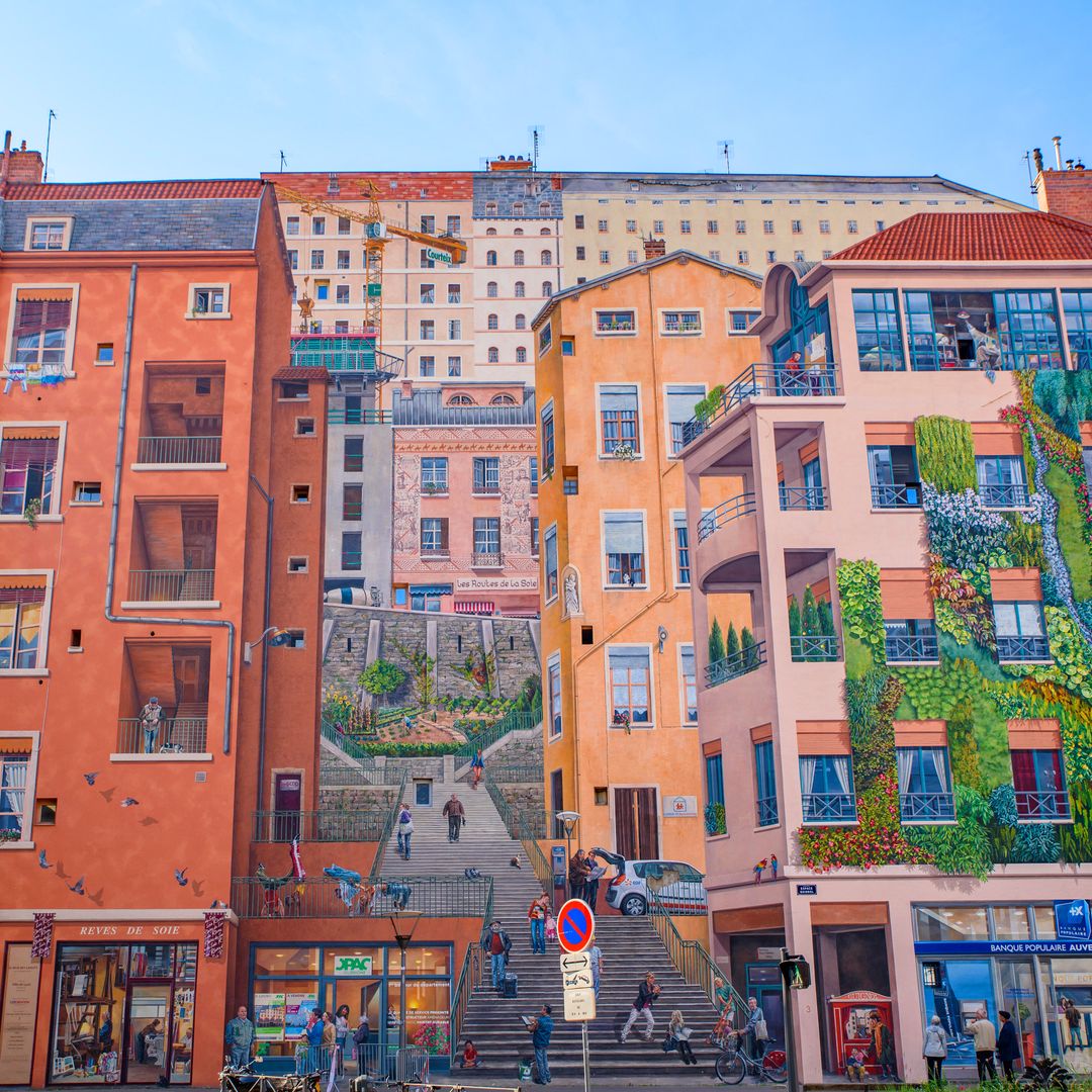 Mur des Canuts, mural pintado en Lyon, Francia