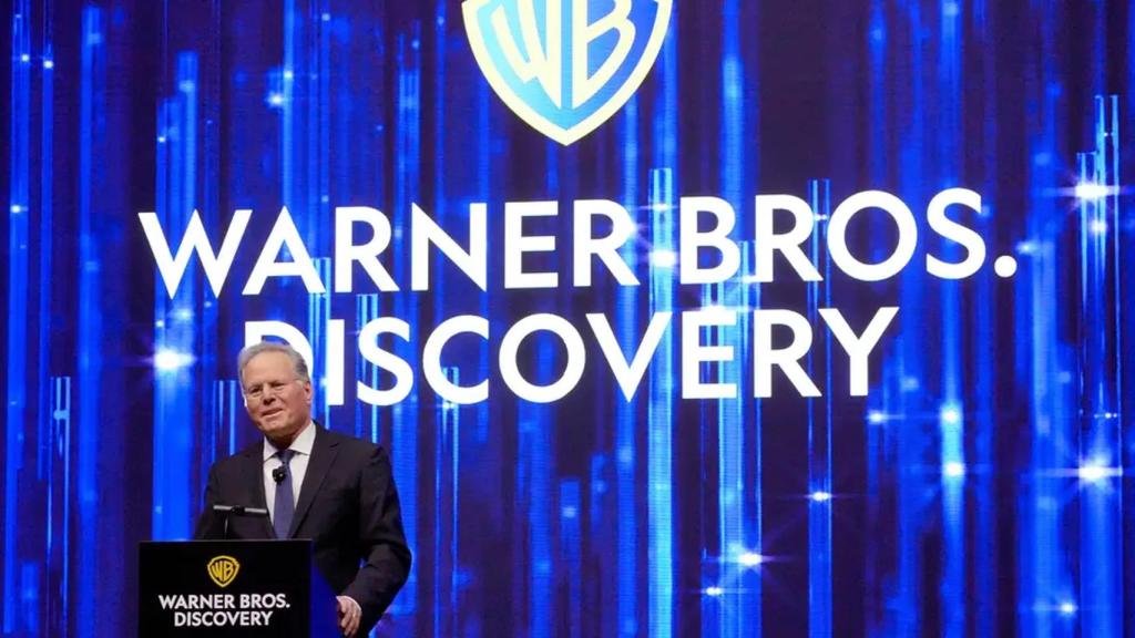 David Zaslav, director ejecutivo de Warner Bros Discovery, en una presentación de la empresa.