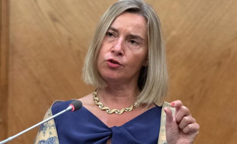 Mogherini dimite como rectora del Colegio de Europa tras ser imputada por presunto fraude