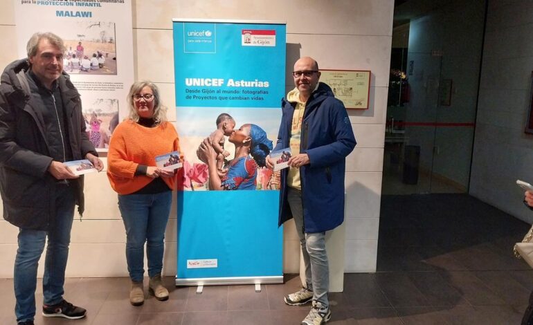 así es la muestra de Unicef en el barrio gijonés de El Llano