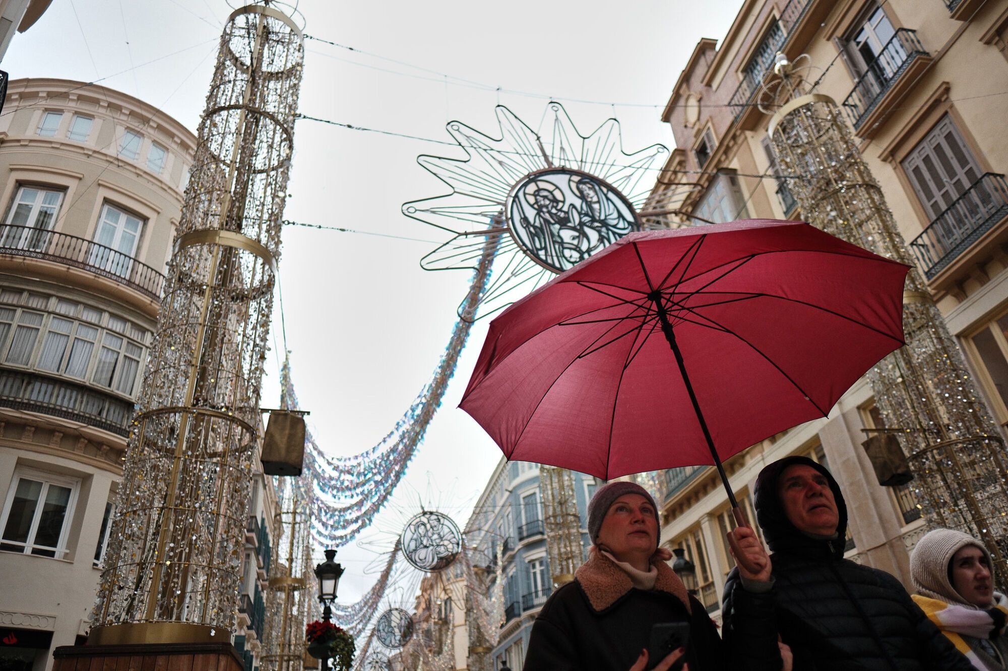 Málaga sufre los efectos del viento y la lluvia durante la alerta naranja