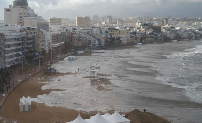 La borrasca ‘Emilia’ provoca más de 200 incidencias en Canarias durante la madrugada