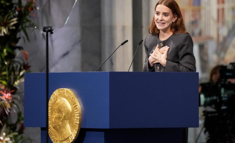 NOBEL DE LA PAZ MARÍA CORINA MACHADO