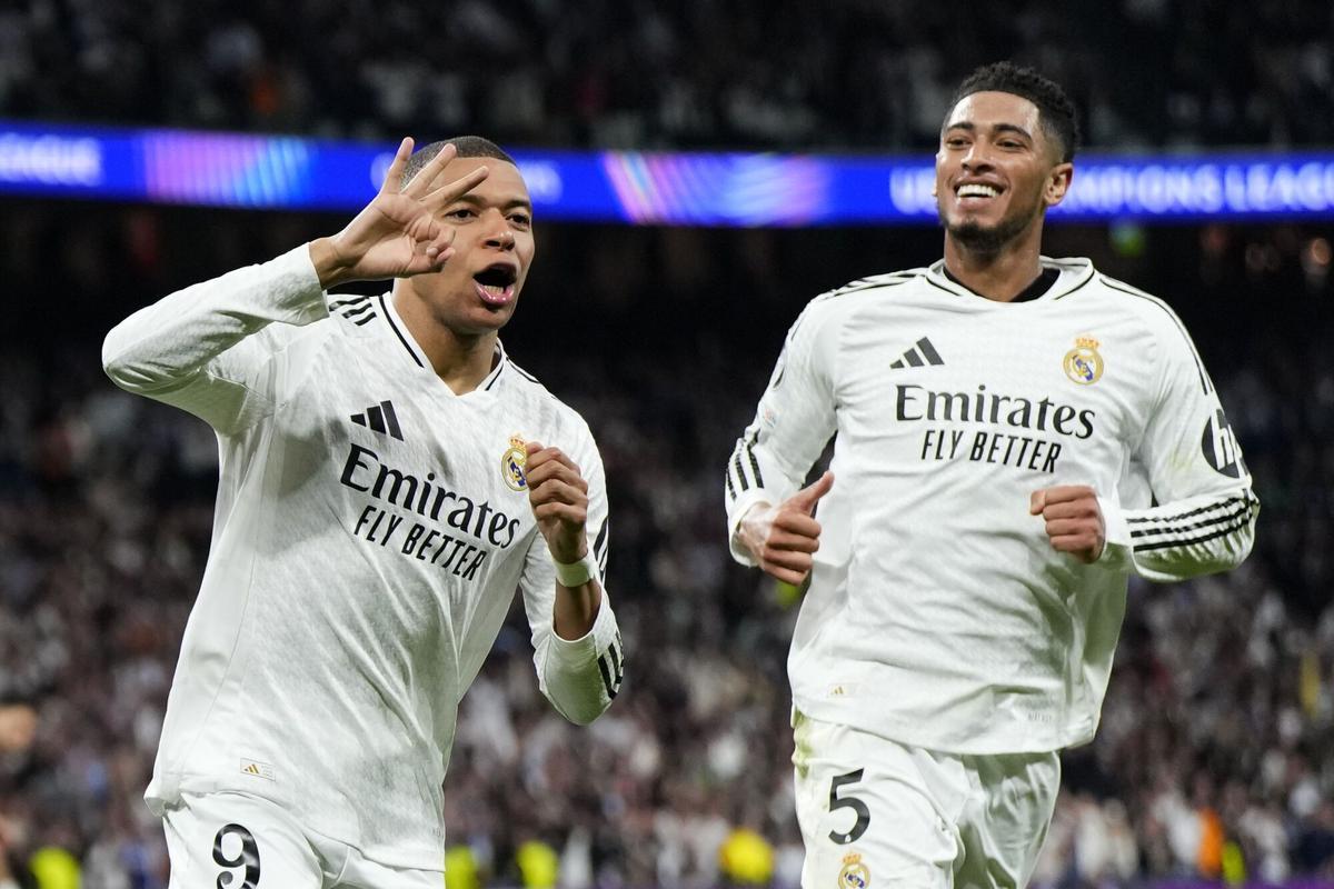 El último duelo entre Real Madrid y Manchester City se resolvió con un hat trick de Mbappé.