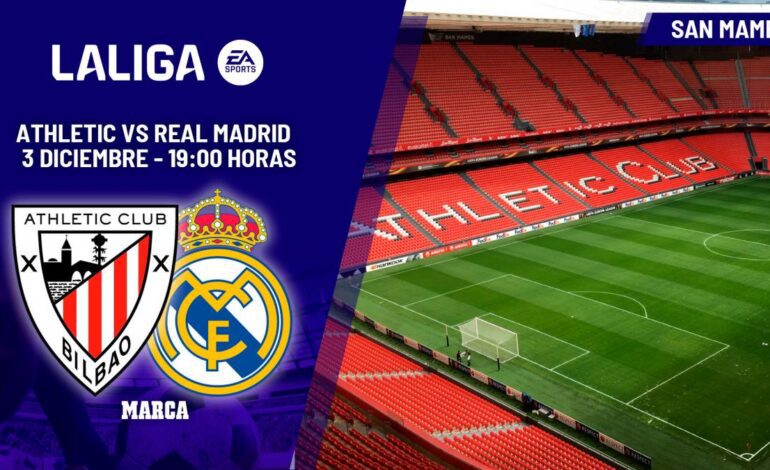 Athletic Club – Real Madrid: Alineaciones probables del partido de LaLiga EA Sports