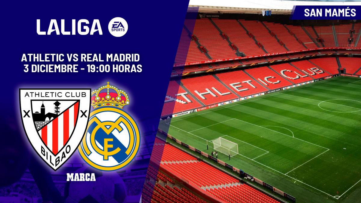 Athletic Club – Real Madrid: Alineaciones probables del partido de LaLiga EA Sports