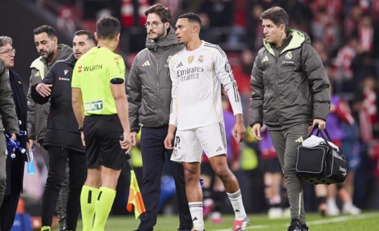 Trent sufre una lesión muscular en el recto anterior del cuádriceps