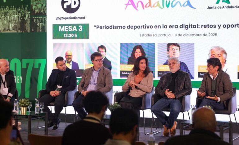 El pasado, presente y futuro del periodismo deportivo, a escena en el Estadio de La Cartuja