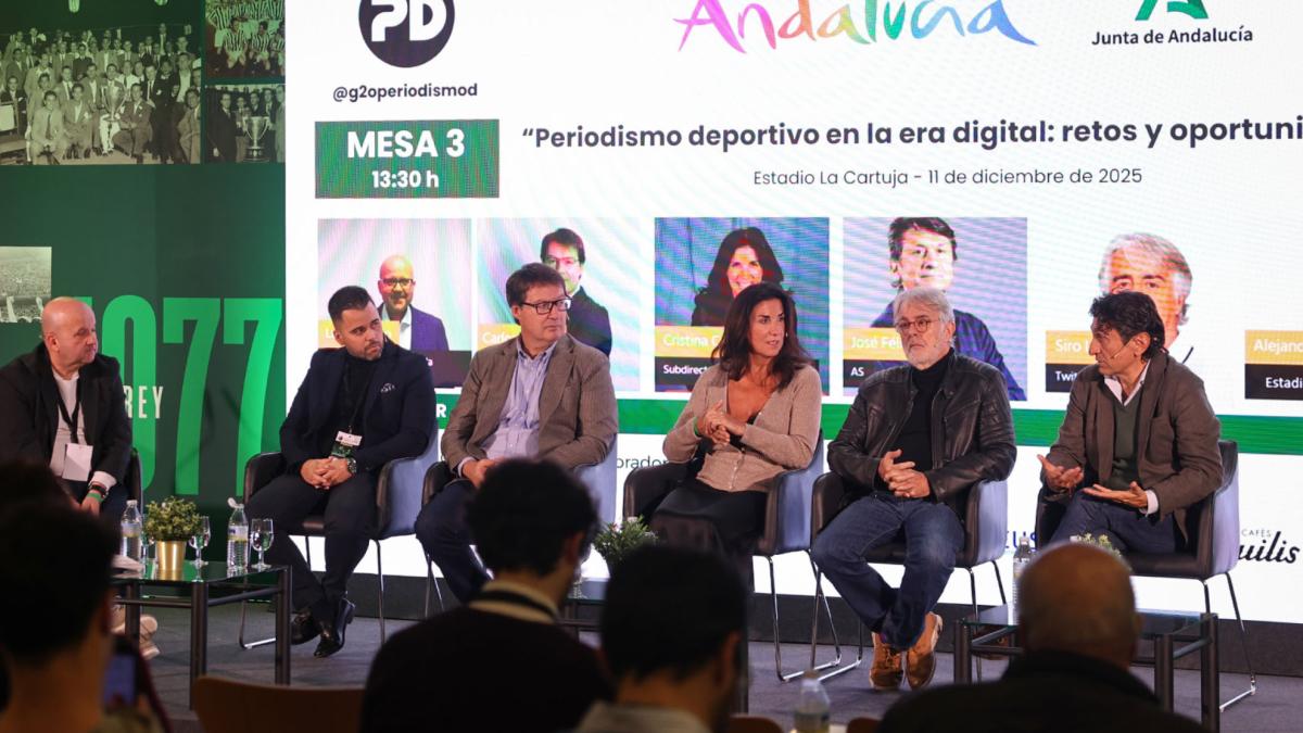El pasado, presente y futuro del periodismo deportivo, a escena en el Estadio de La Cartuja