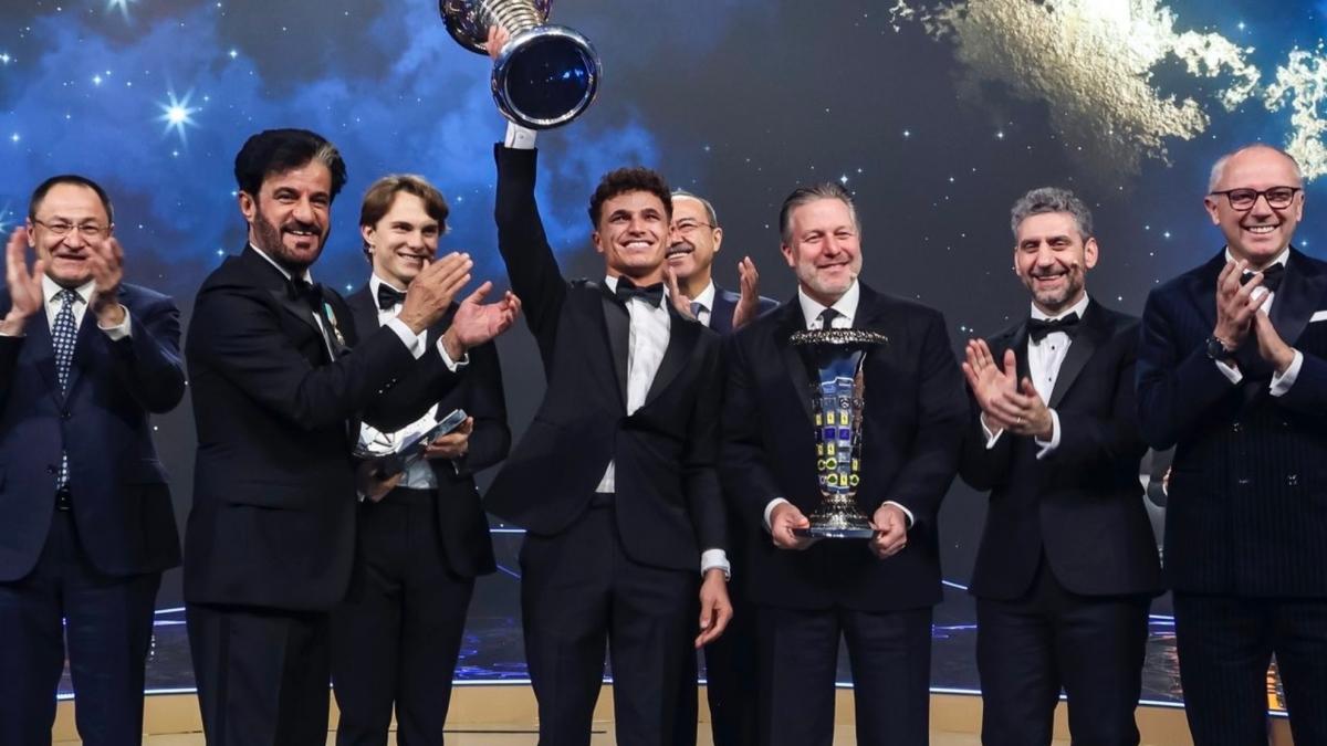 Lando Norris y McLaren, coronados en la Gala FIA