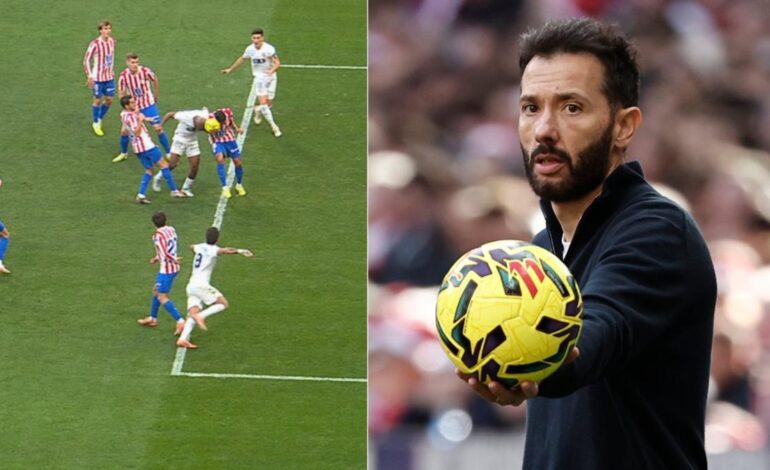 “Parece que la rótula de Hugo Duro está por delante del talón del rival y la mano de Barrios…”