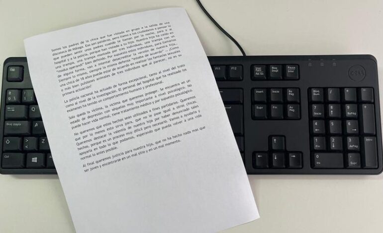 VIOLACIÓN MÚLTIPLE | Los padres de la joven víctima de una agresión sexual grupal en Málaga: «Nuestra hija ha caído en una trampa»