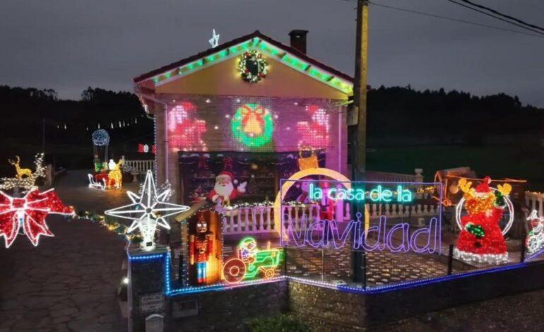 la «casa de la Navidad» está en un pueblo asturiano al lado del Cabo Peñas y parece sacada de un cuento