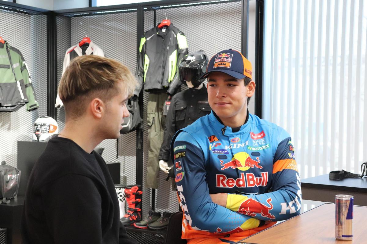 Édgar Canet, durante la entrevista