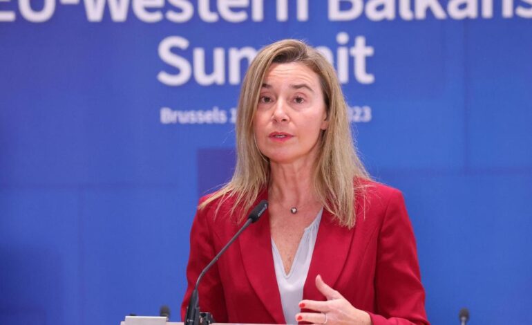 COMISIÓN EUROPEA | Federica Mogherini, exvicepresidenta de la CE, detenida por presunto fraude en fondos europeos