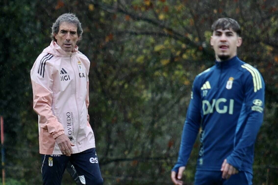 Así fue el primer entrenamiento de Guillermo Almada con el Real Oviedo