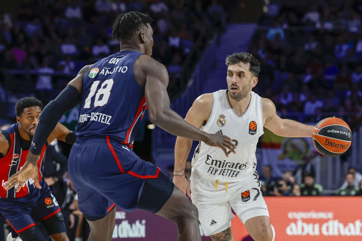 Campazzo, en acción durante el partido contra el Baskonia